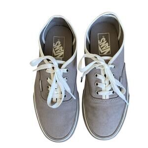 Vans Authentic Classic Canvas Sneaker Sz 7W 5.5M Pewter